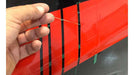 Knifeless Tape used under vinyl to cut stripes. Photo courtesy of Florida Car Wraps, floridacarwrap.com