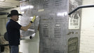 Wood cabinet wrapped in Arlon SLX Cast Wrap. 