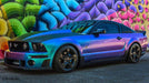 Wrapped in Oracal 970RA Shift Effects Turquoise/Lavender by Atlanta Custom Wraps (atlantacustomwraps.com). Photo courtesy of Orafol.