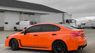 Subaru WRX wrapped in Gloss Orange & Matte Black