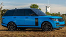 Range Rover wrapped in Gloss Light Blue