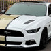 Mustang GT wrapped in Gloss Sandstorm and Satin White