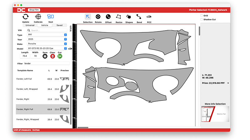DigiCut™ Window Tint & PPF Pattern Cutting Software — Fellers