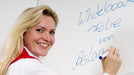 Aslan WB 995 Whiteboard Dry Erase Laminate shown in use.