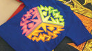 Sojar printed graphic heat pressed on t-shirt. 