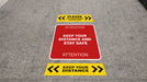 Arlon DPF 8200 High Tack shown in use on low-pile carpet. Photo courtesy of Arlon.