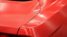 3M 8900 Brushed Metallic and Carbon Fiber Laminate over red vinyl. Photo courtesy of 3M.