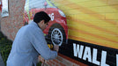 Wall wrap in process with 3M 480Cv3 and 8548G by Capital Wrappers, Houston, TX.