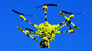 Drone wrapped in Oracal 6510 Fluorescent Yellow by Yuneec Skins, (yuneccskins.com)