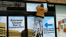 Glass Apeel White Peel and Place Window Film printed graphics on glass windows. Photo courtesy of Glass Apeel