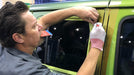 Avery Wrap Glove in use during install. Photo courtesy of Matt McDonald, Accelerated Wraps, Phoenix, AZ.