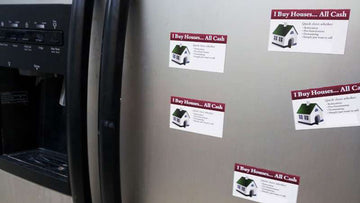 Magnum Magnetics 15 Mil Magnetic Sheeting with printed graphics for refrigerator magnets.