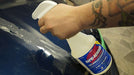 Rapid Remover used to remove left over adhesive.