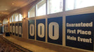 Glass Apeel White Peel and Place Window Film printed graphics on glass windows. Photo courtesy of Glass Apeel