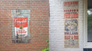 General Formulations GF 285 RoughMark print on red and white brick walls.  Photo courtesy of General Formulations.