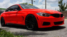 Wrapped in 3M Satin Neon Fluorescent Red and 8518.  Photo courtesy of Carbon Wraps, Orlando, FL.