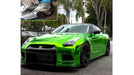 Orafol 8300 Lime Tree Green laminated on top of Avery SW 900 Chrome.  Photo courtesy of Carbon Wraps.