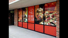 Glass Apeel White Peel and Place Window Film printed graphics on glass windows. Photo courtesy of Glass Apeel