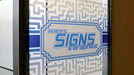 MACtac B-Free Frosted JT5796M Matte Frosted window graphic by Percy's Signs/New Wave Graphix, Redwwod City, CA 