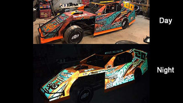3M 780mC-10R printed wrap in day and night. Photo courtesy of Everything Sticky, Fernandina Beach, FL.