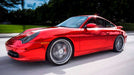 Avery Red Chrome Conform wrapped Porsche. Photo courtesy of Florida Car Wrap.com, Davie, FL.