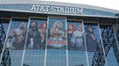 Econovue printed and installed on stadium windows by Artworks Commercial Graphics Inc, Irving, TX.