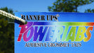 POWERTABS Adhesive Grommet Tabs. Photo courtesy of Banner Ups.
